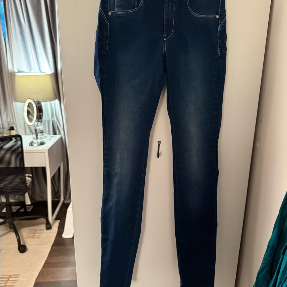 Women's High Rise Dark Blue Jeans